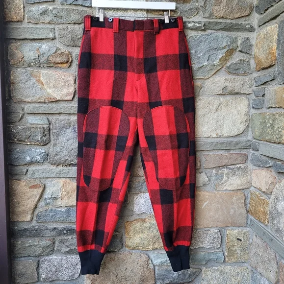 Woolrich 60s 70s Vtg wool buffalo plaid hunting pants 1405